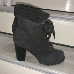 Torrid Black Chunky Heeled Boots Wide 10.5 Women’s